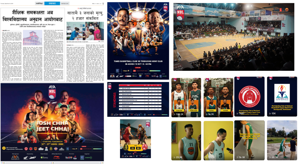 National Basketball League Nepal × Kantipur Television